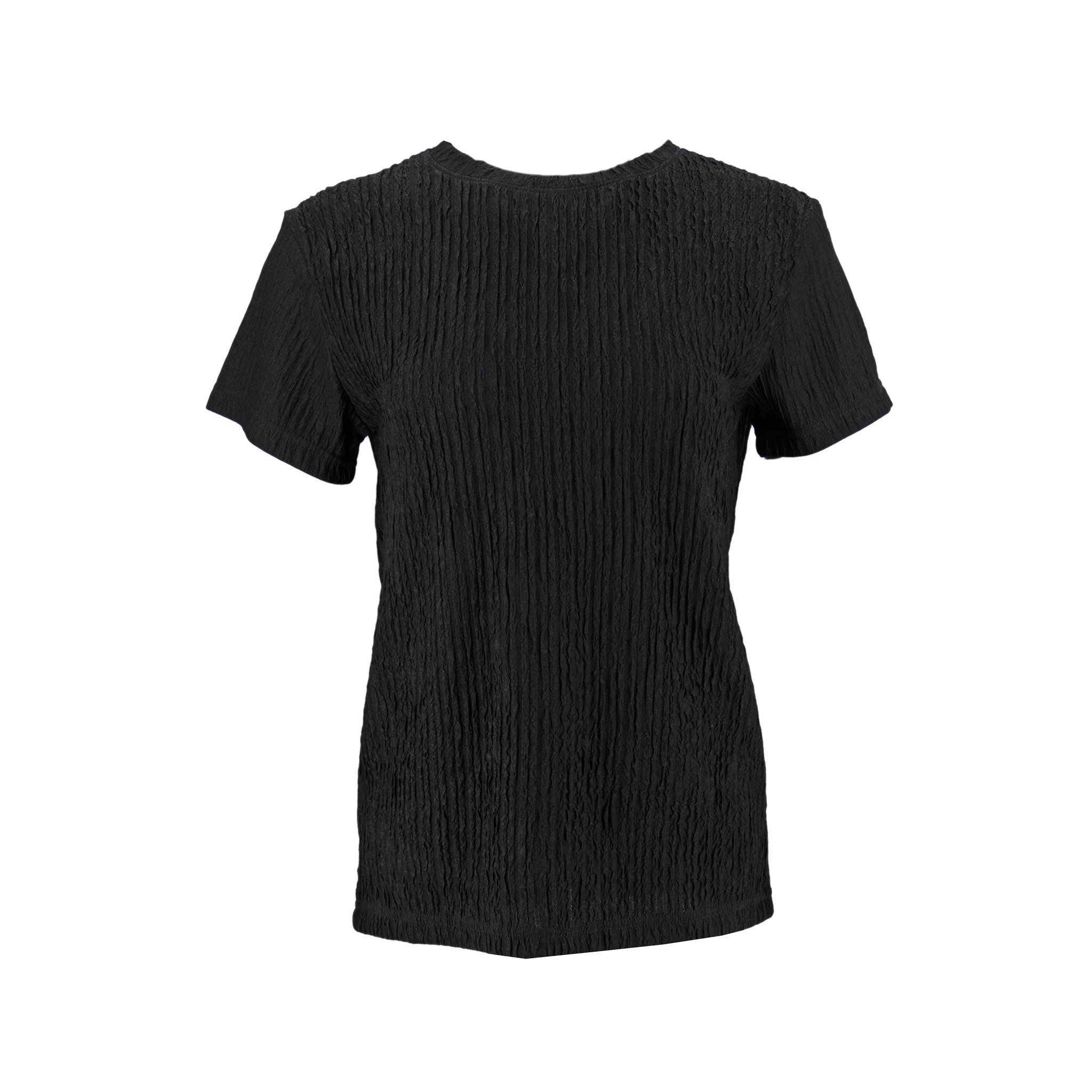 Blusa La La Muse Mangas Cortas Corrugado para Damas