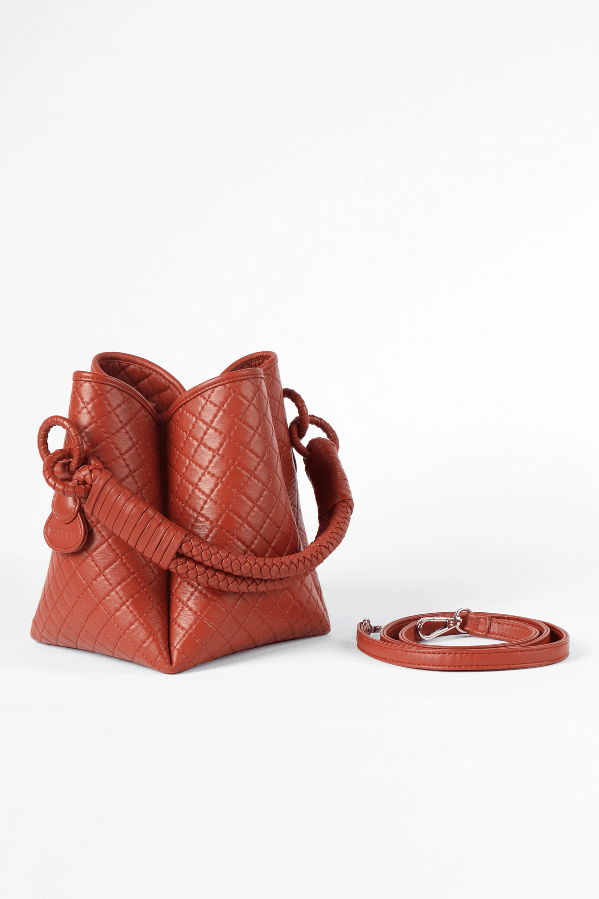 Tulip Bucket Bag, Brick