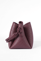 Tulip Bucket Bag, Burgundy