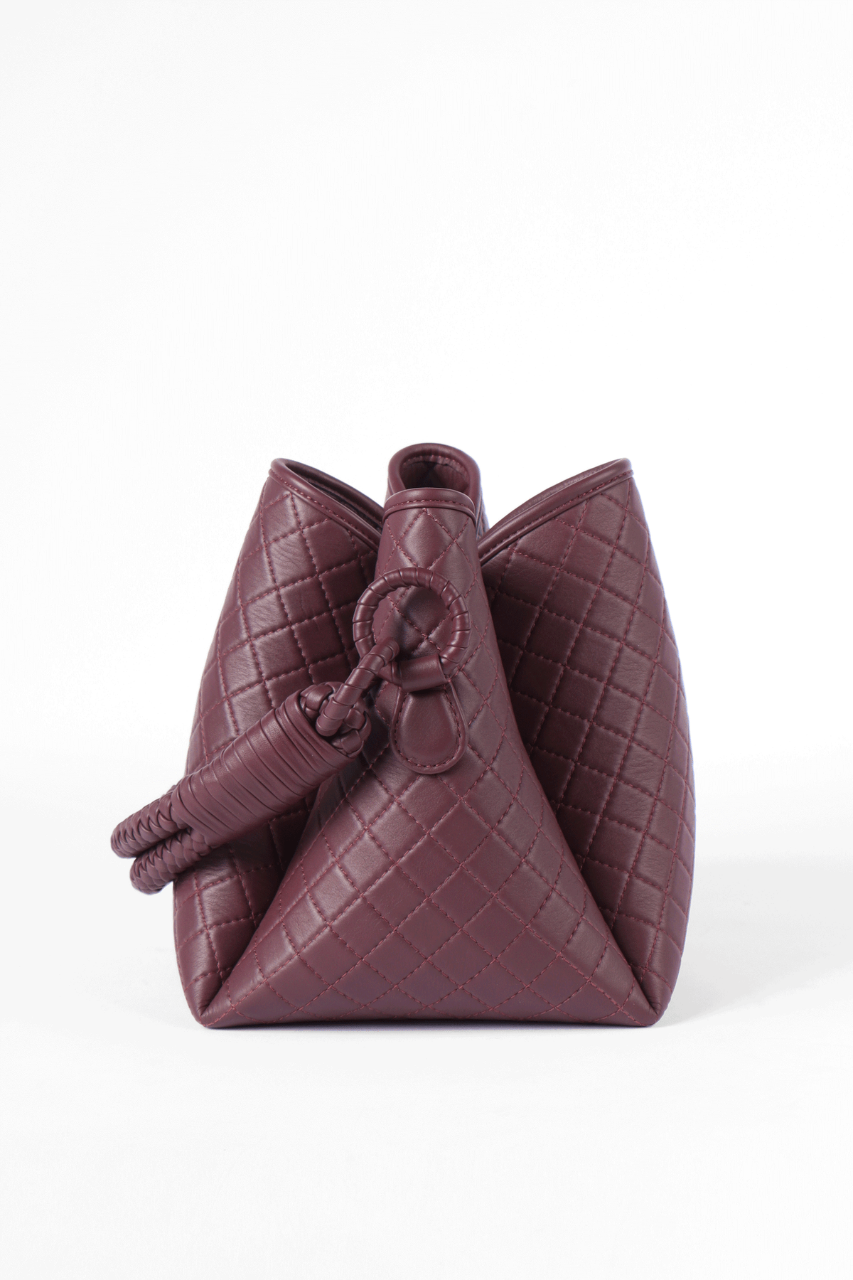 Tulip Bucket Bag, Burgundy