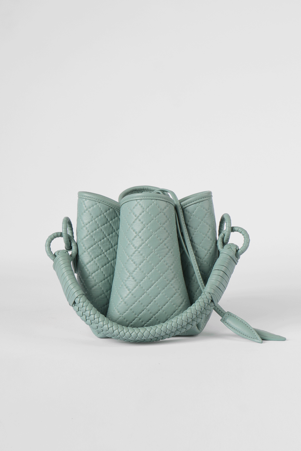 Tulip Mini Bucket Bag, Aqua