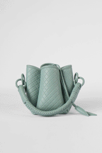 Tulip Mini Bucket Bag, Aqua