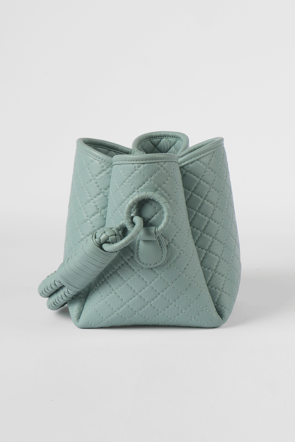 Tulip Mini Bucket Bag, Aqua