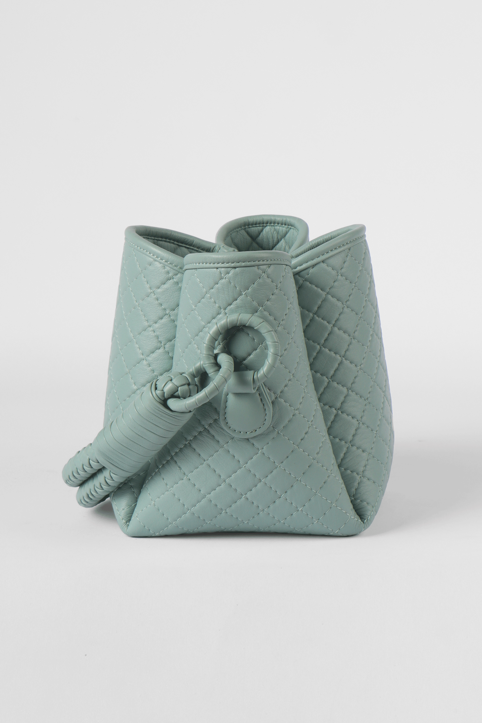 Tulip Mini Bucket Bag, Aqua
