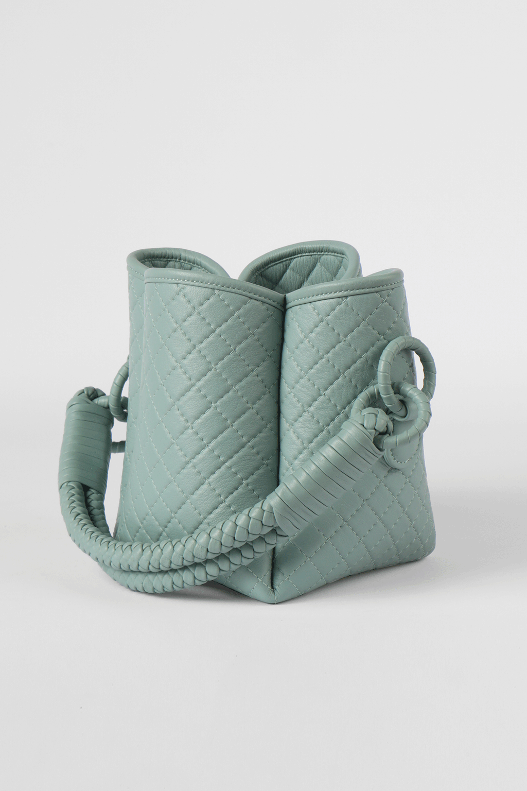Tulip Mini Bucket Bag, Aqua