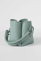 Tulip Mini Bucket Bag, Aqua