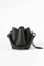 Tulip Mini Bucket Bag, Black