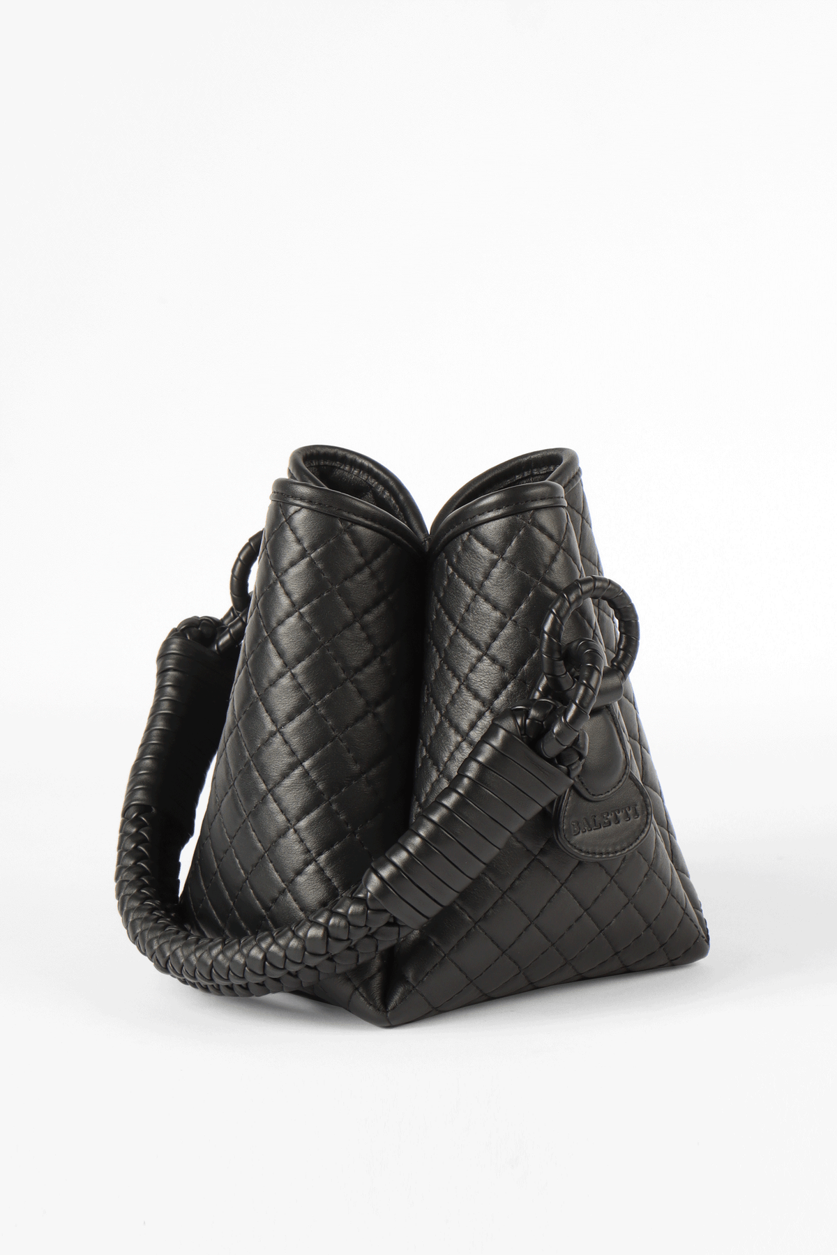 Tulip Mini Bucket Bag, Black