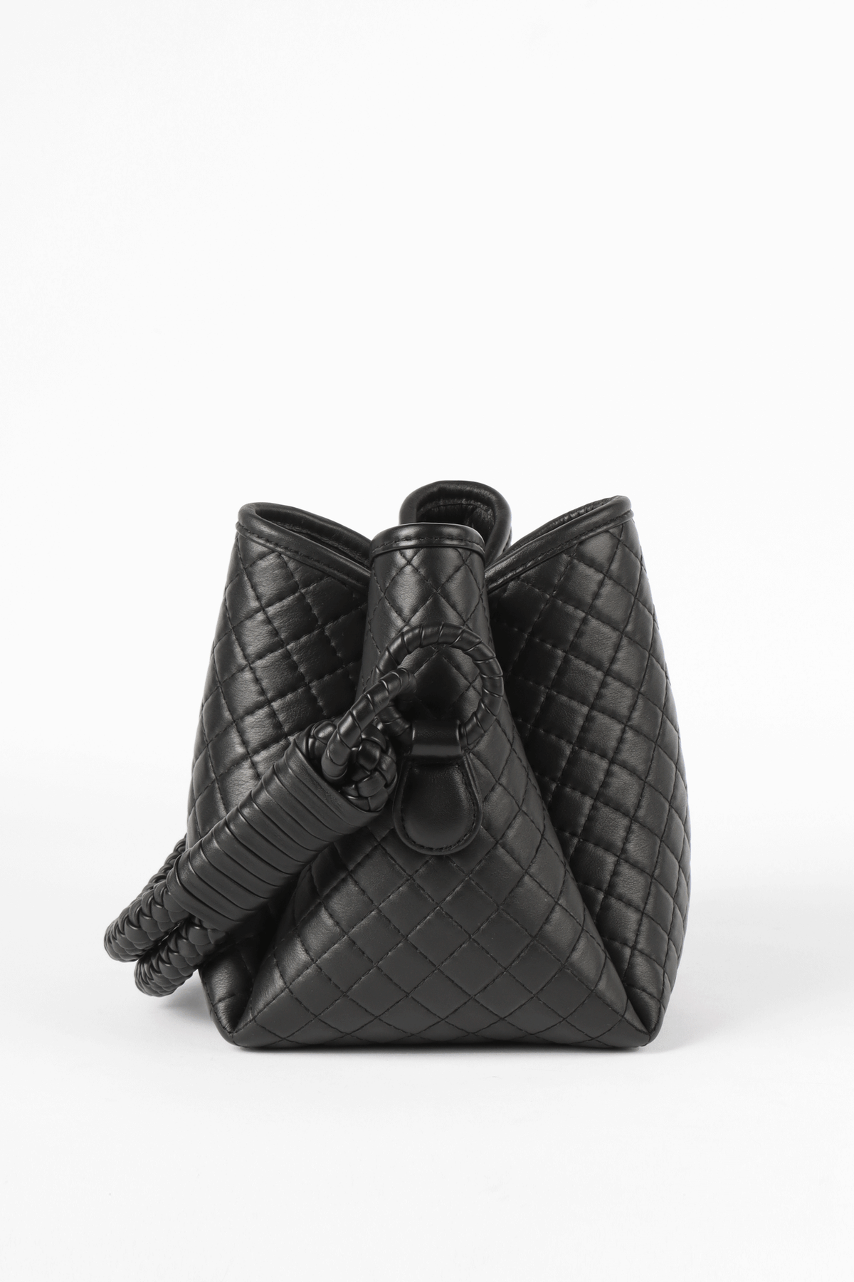 Tulip Mini Bucket Bag, Black
