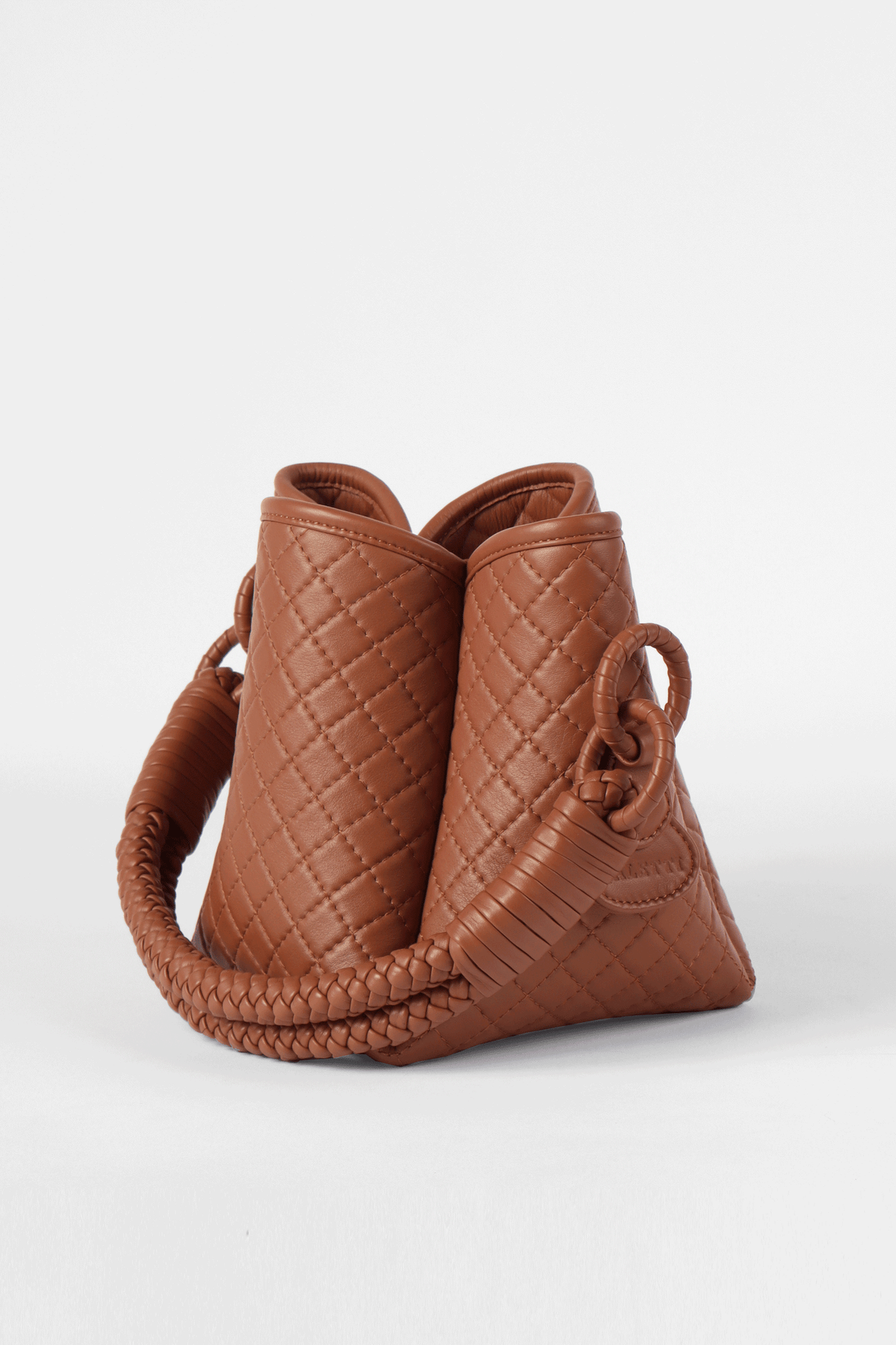 Tulip Mini Bucket Bag, Brandy