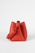 Tulip Mini Bucket Bag, Coral