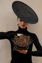 Tulip Mini Bucket Bag, Leopard