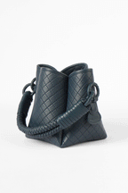 Tulip Mini  Bucket Bag, Navy Blue