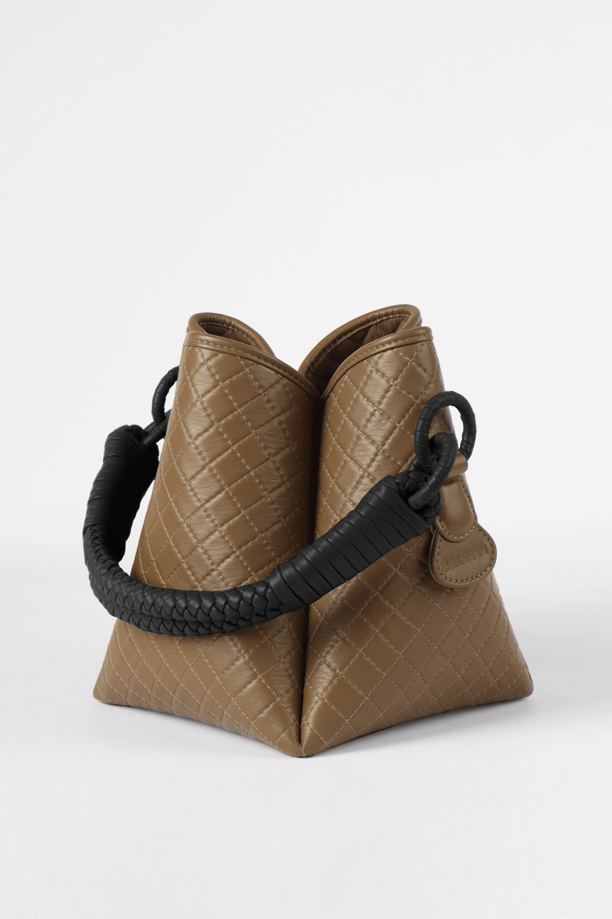 Tulip Bucket Bag, Olive & Black