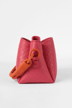 Tulip Mini Bucket Bag, Pink & Orange.