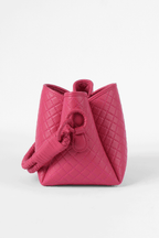 Tulip Mini Bucket Bag, Pink.