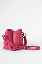 Tulip Mini Bucket Bag, Pink.