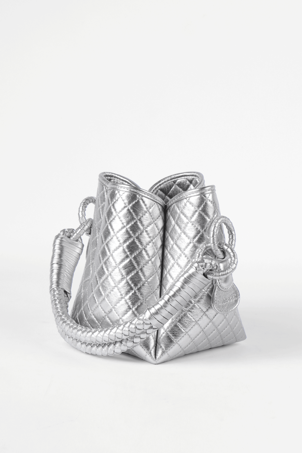 Tulip Mini Bucket Bag, Silver. Limited Edition