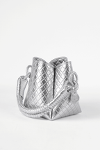 Tulip Mini Bucket Bag, Silver. Limited Edition