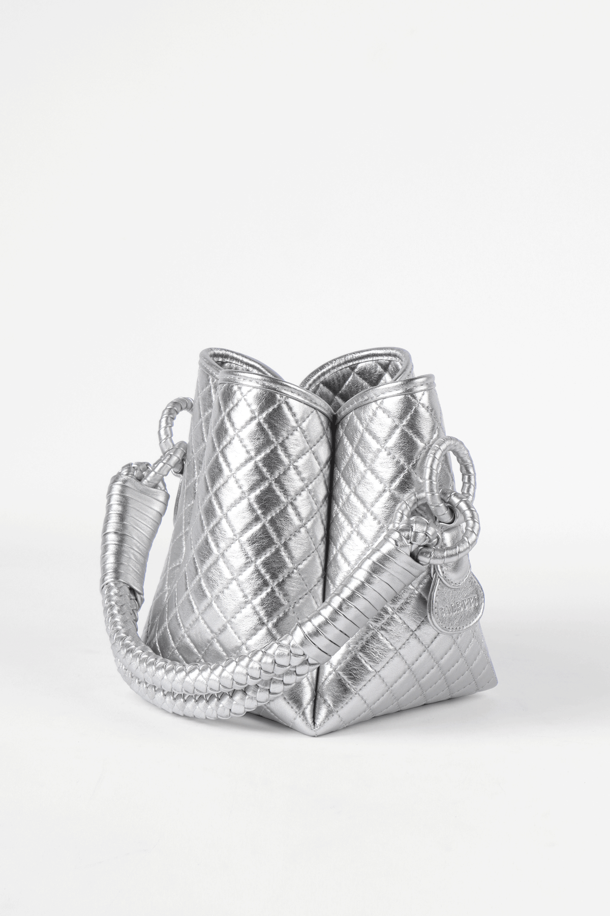 Tulip Mini Bucket Bag, Silver. Limited Edition