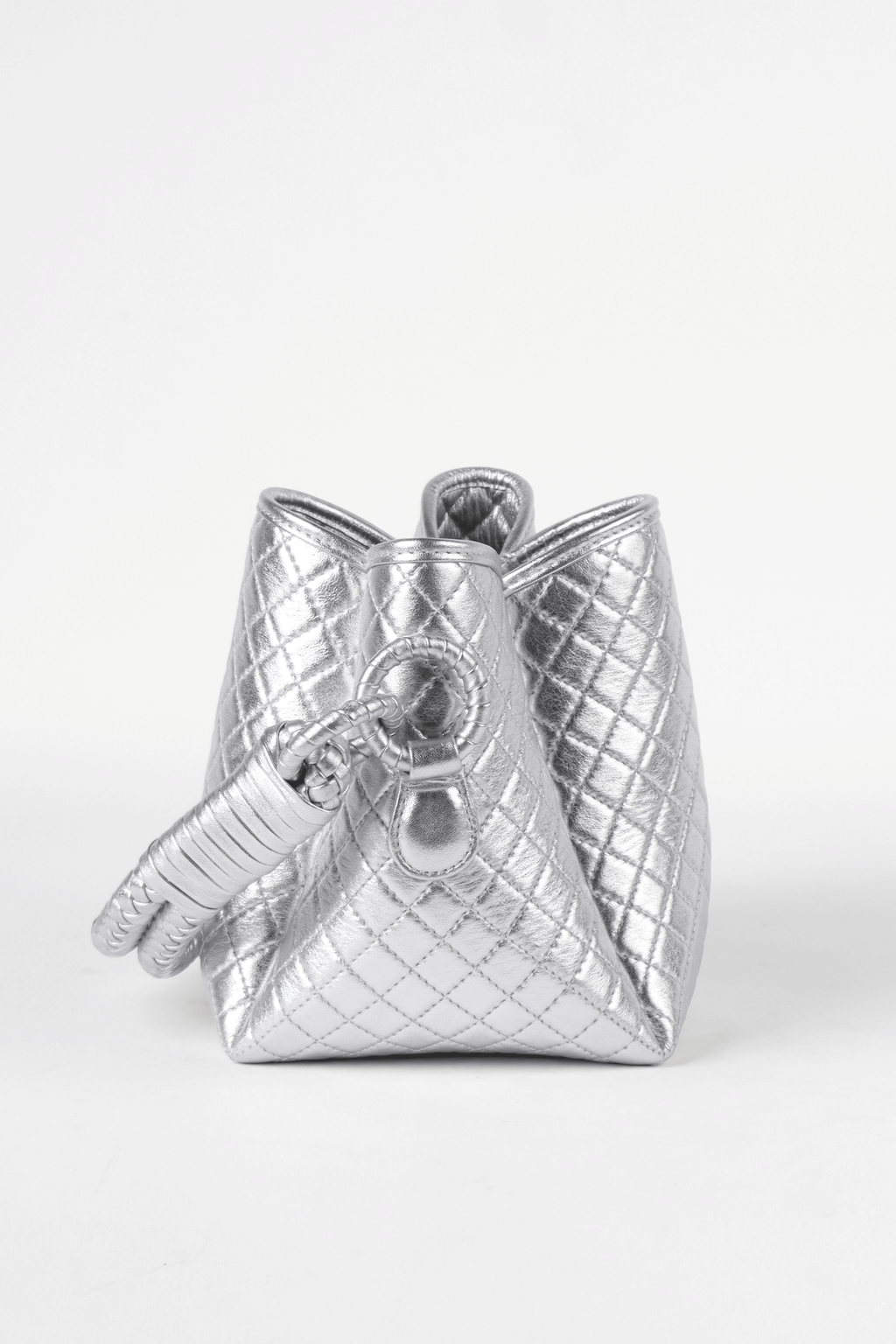 Tulip Mini Bucket Bag, Silver. Limited Edition