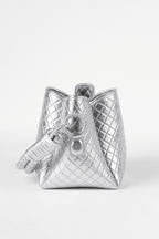 Tulip Mini Bucket Bag, Silver. Limited Edition