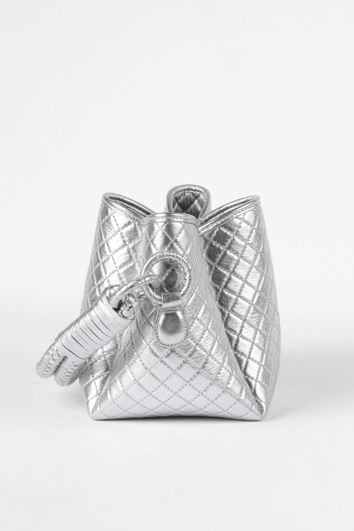 Tulip Mini Bucket Bag, Silver. Limited Edition
