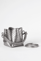 Tulip Mini Bucket Bag, Titanium. Limited Edition