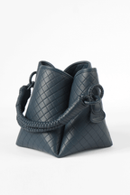 Tulip Bucket Bag, Navy Blue.