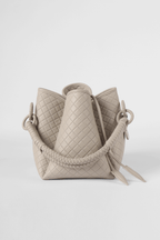 Tulip Bucket Bag, Off-white.