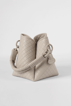 Tulip Bucket Bag, Off-white.