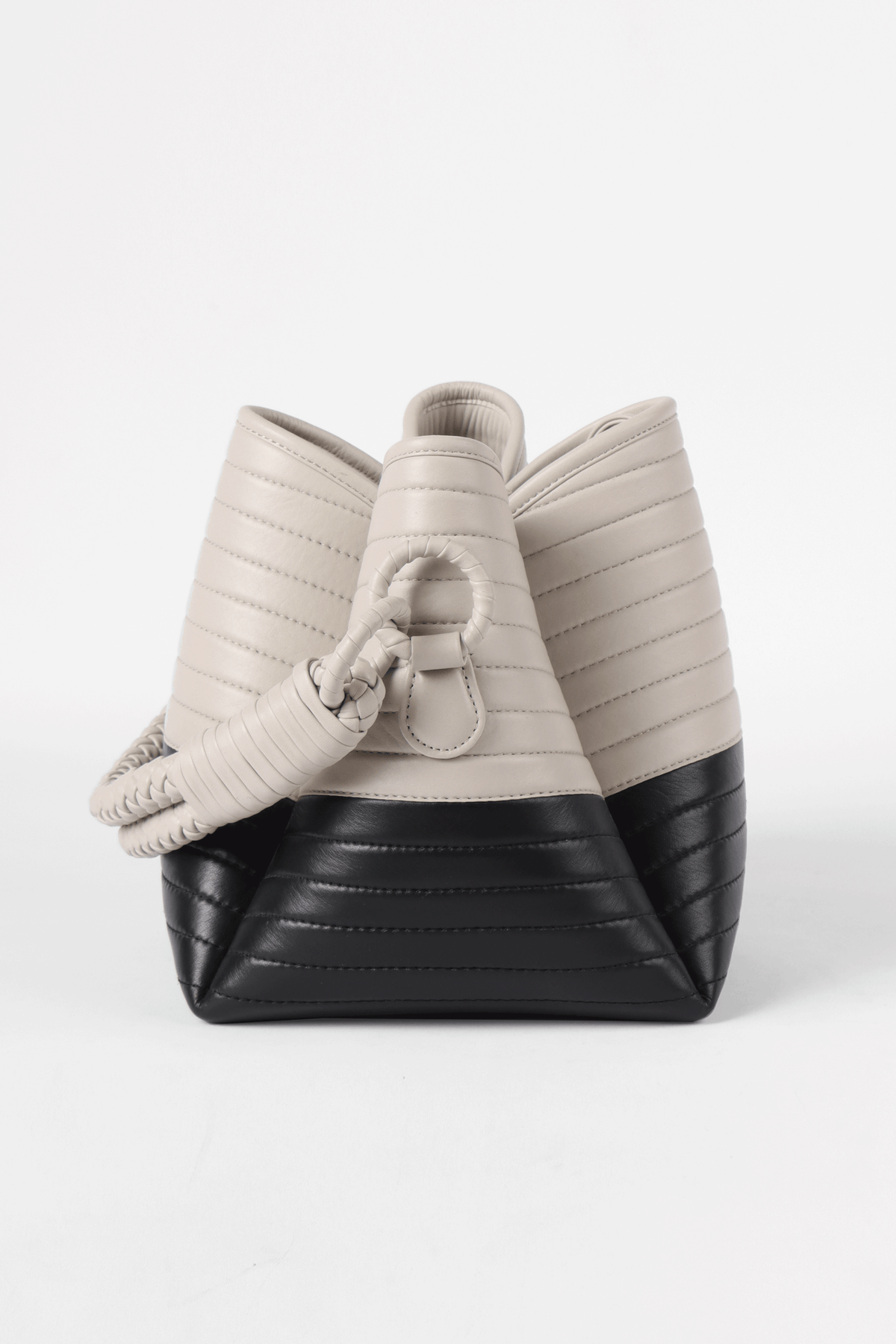 Tulip Oxford Bag, Black & Off-White