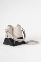 Tulip Oxford Bag, Black & Off-White