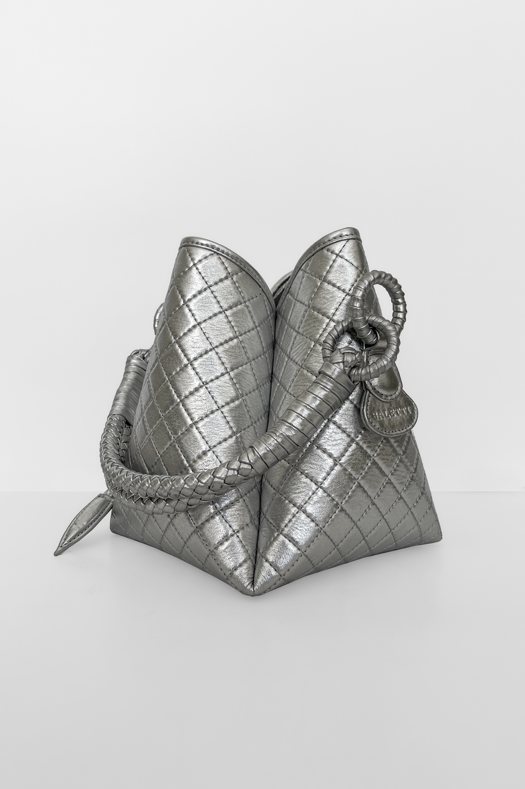 Tulip Bucket Bag, Silver. Limited Edition