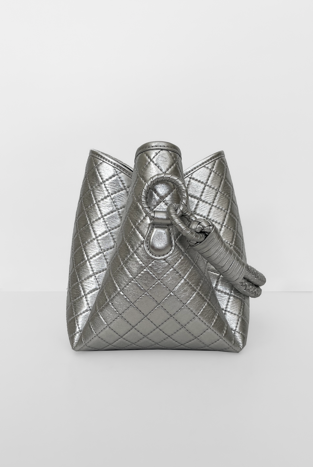 Tulip Bucket Bag, Silver. Limited Edition