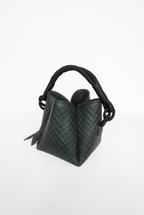 Tulip Mini Bucket Bag, Green & Black
