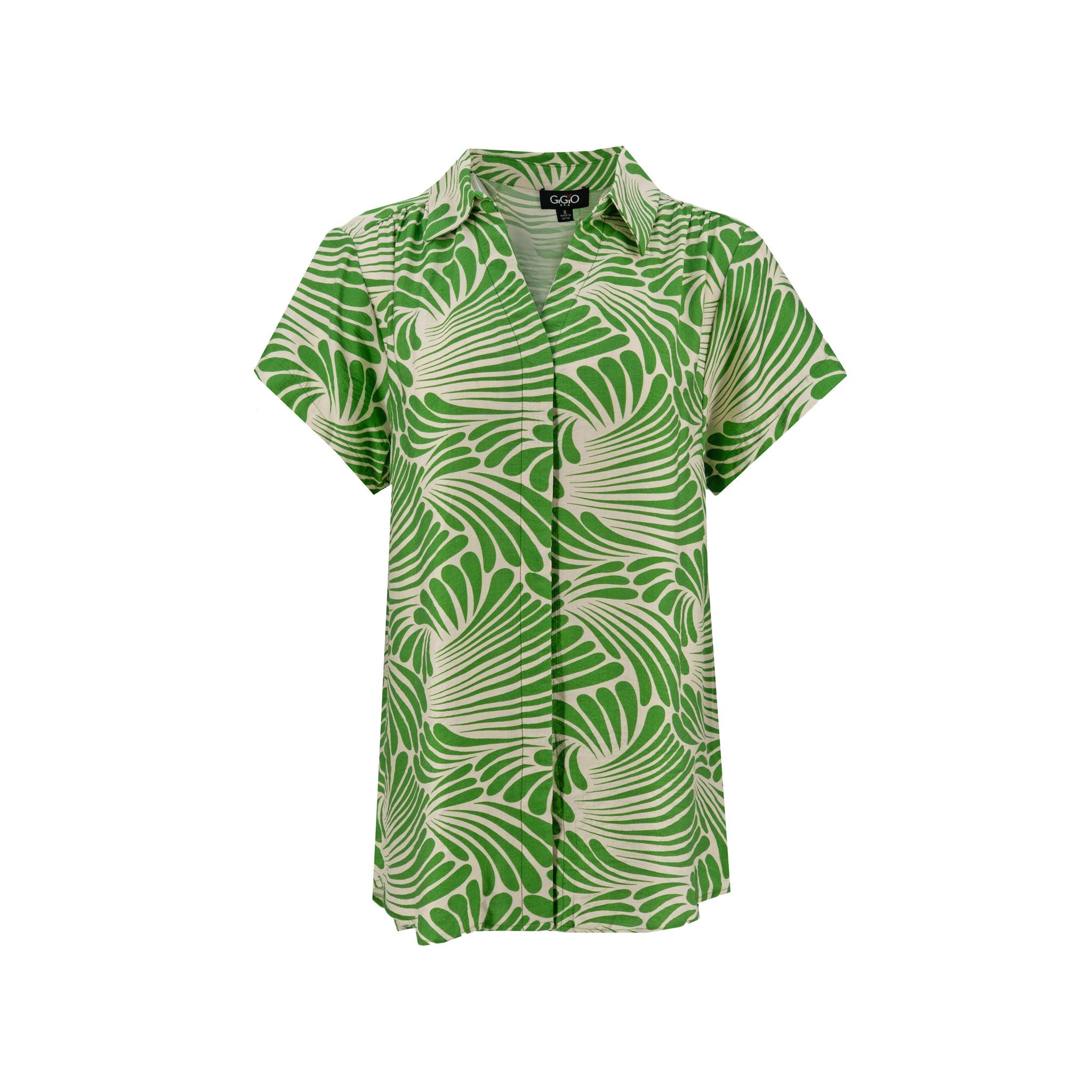 Blusa Gigio Mangas Cortas Estampado para Damas