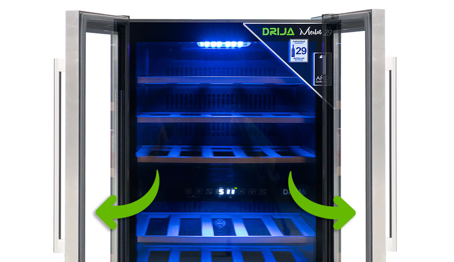 Vinera DRIJA LED Inverter Acero Inoxidable MERLOT 29