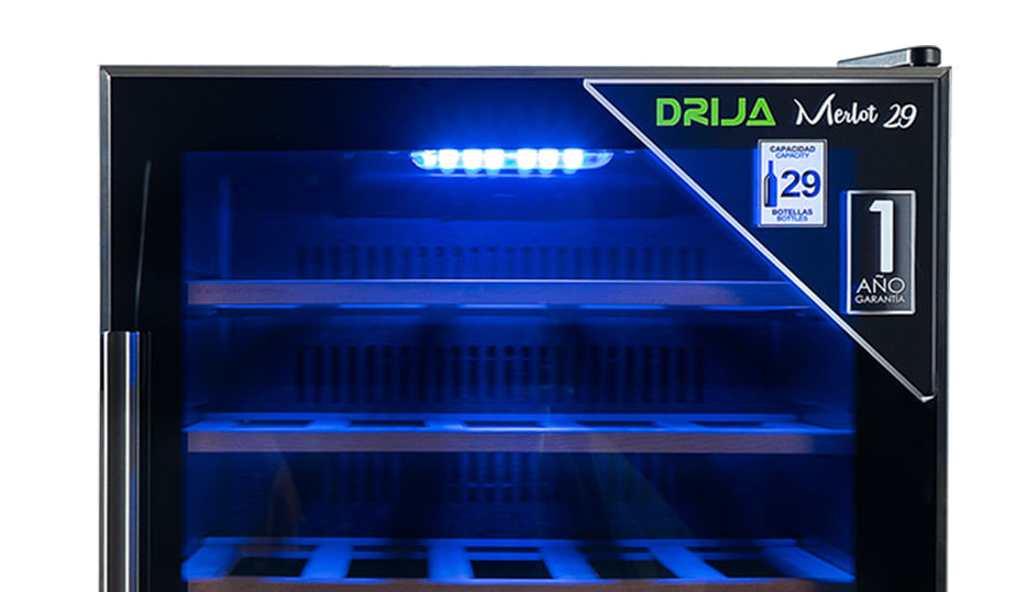 Vinera DRIJA LED Inverter Acero Inoxidable MERLOT 29