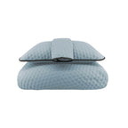 Elegant Toronto Acua duvet cover set with modern quilting and a soft, decorative finish, perfect for brightening any bedroom.