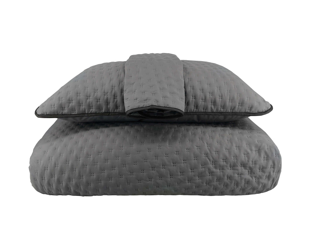 Set  Duvet Toronto Gris - Ocean Blue Home