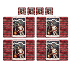 Individuales Reversibles set de 6 rectangular 41*27 cm + 6 Portavasos Union