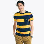 Camiseta Nautica Mangas Cortas Rayas Con Bolsillos Para Caballeros by Nautica