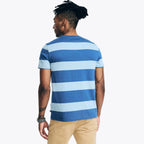 Camiseta Nautica Mangas Cortas Rayas Con Bolsillos Para Caballeros by Nautica