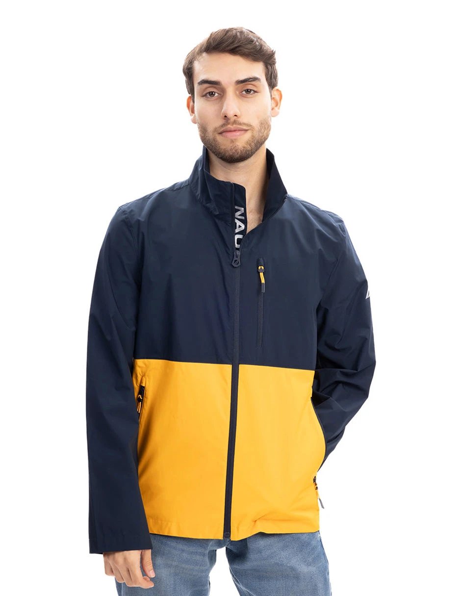 Jacket Nautica Mangas Largas Combinado P/ Caballeros V721374D by Nautica