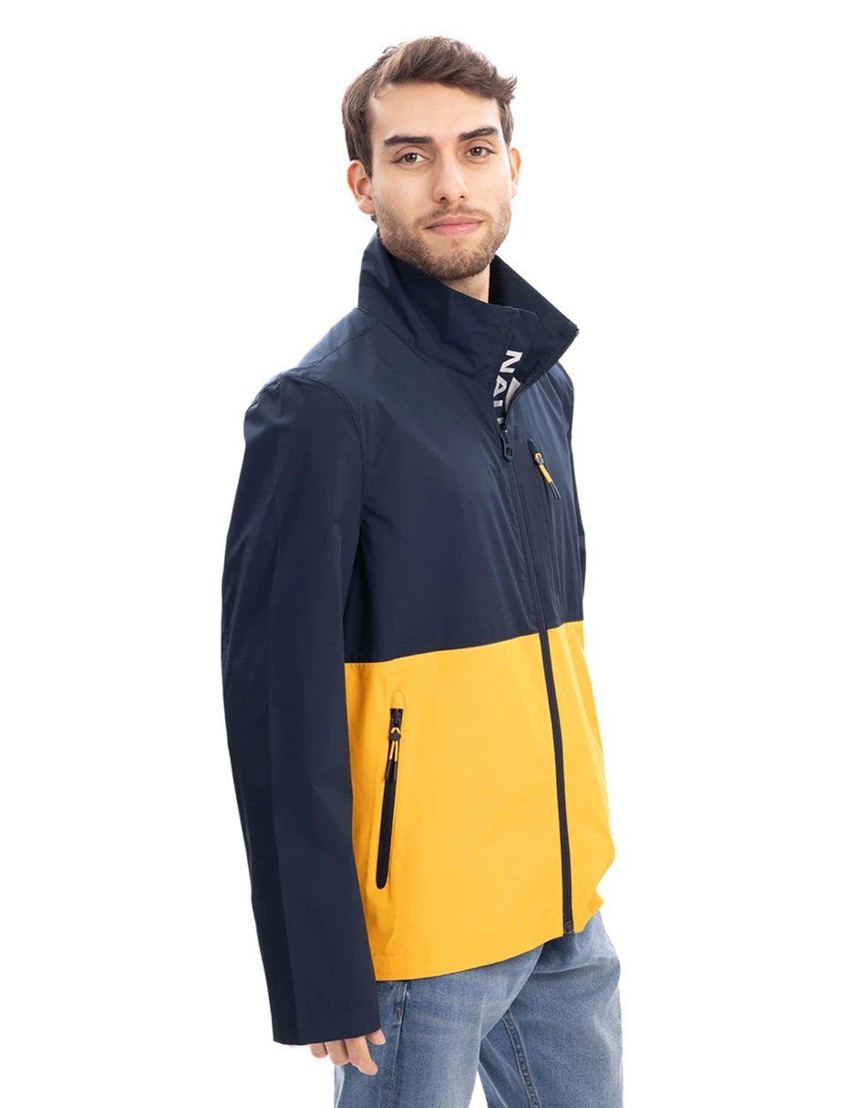 Jacket Nautica Mangas Largas Combinado P/ Caballeros V721374D by Nautica