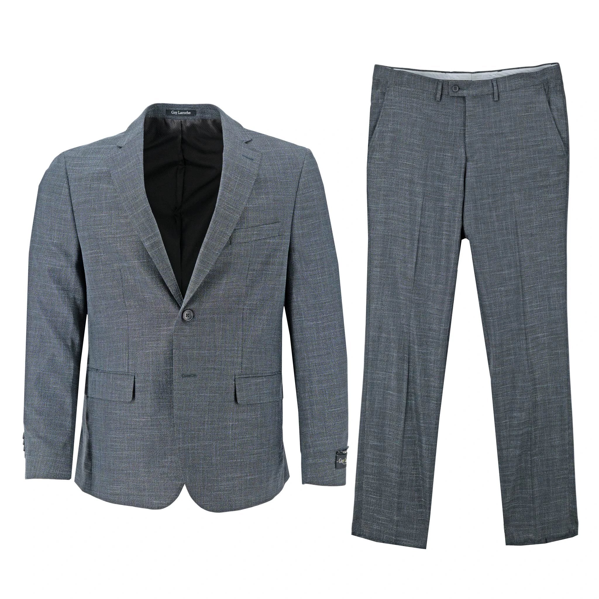 Traje Guy Laroche 2 Botones Jaspeado Para Caballeros by Guy Laroche