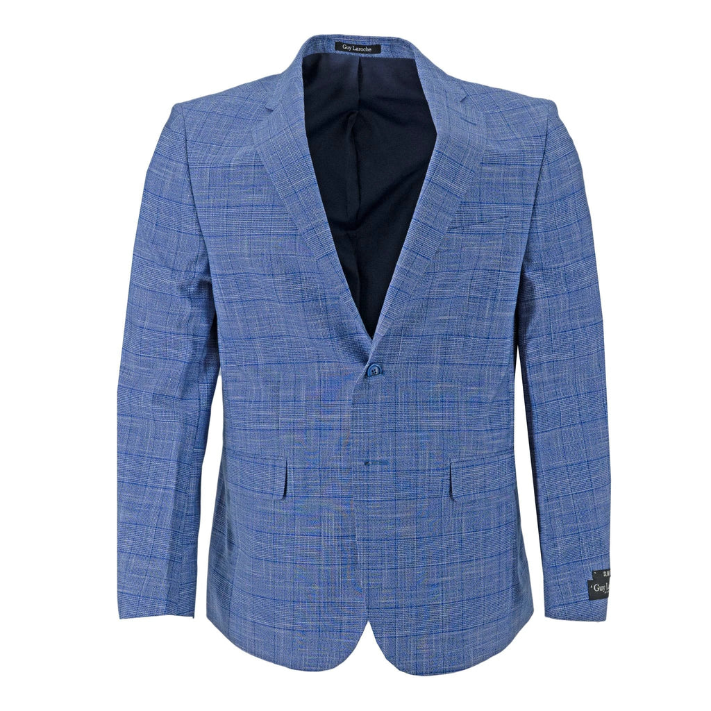 Traje Guy Laroche 2 Botones Cuadros Para Caballeros by Guy Laroche