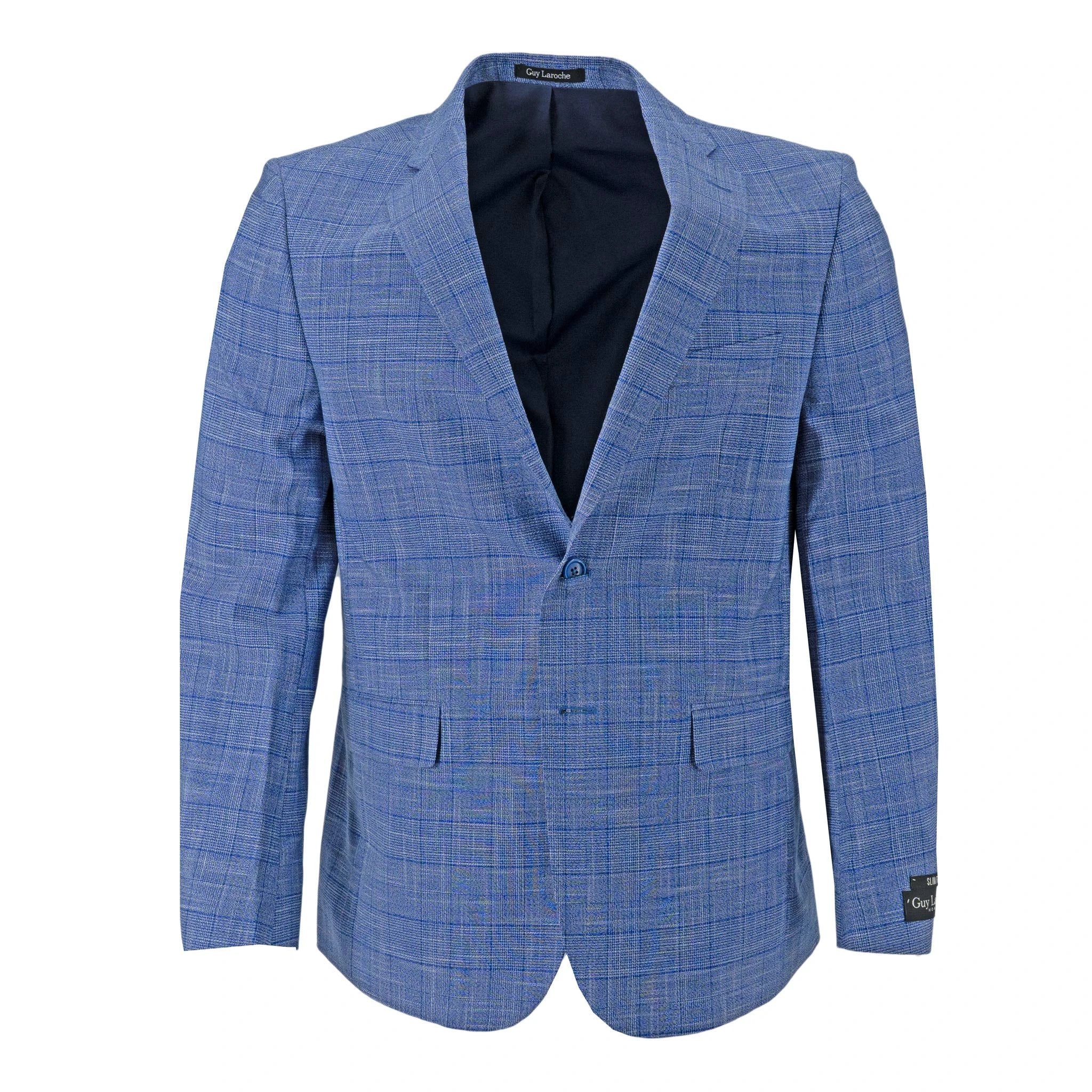 Traje Guy Laroche 2 Botones Cuadros Para Caballeros by Guy Laroche