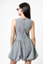 VESTIDO CORTO CUADROS E-C 8449 - Kliquea